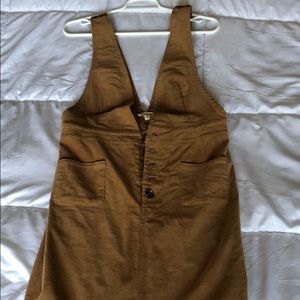 Corduroy overall dress